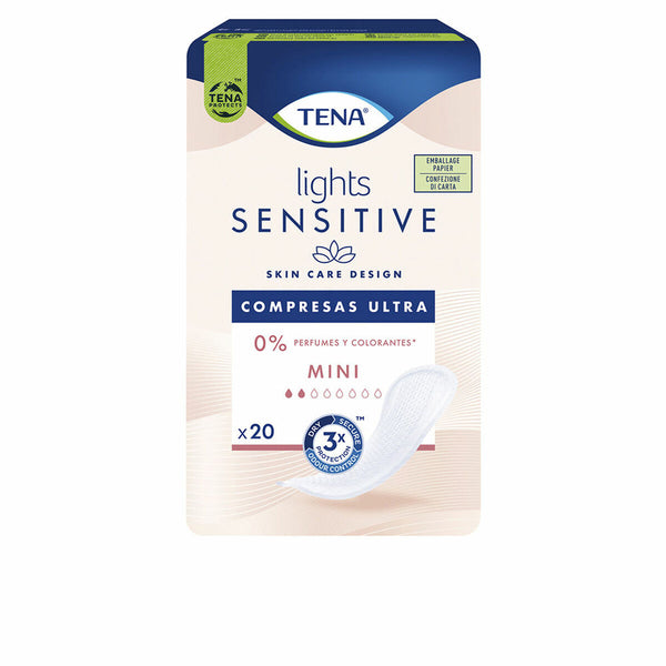 Compresses Normales Tena Lights Sensitive Mini 20 Unités Santé et toilette intime, Hygiène intime Tena   