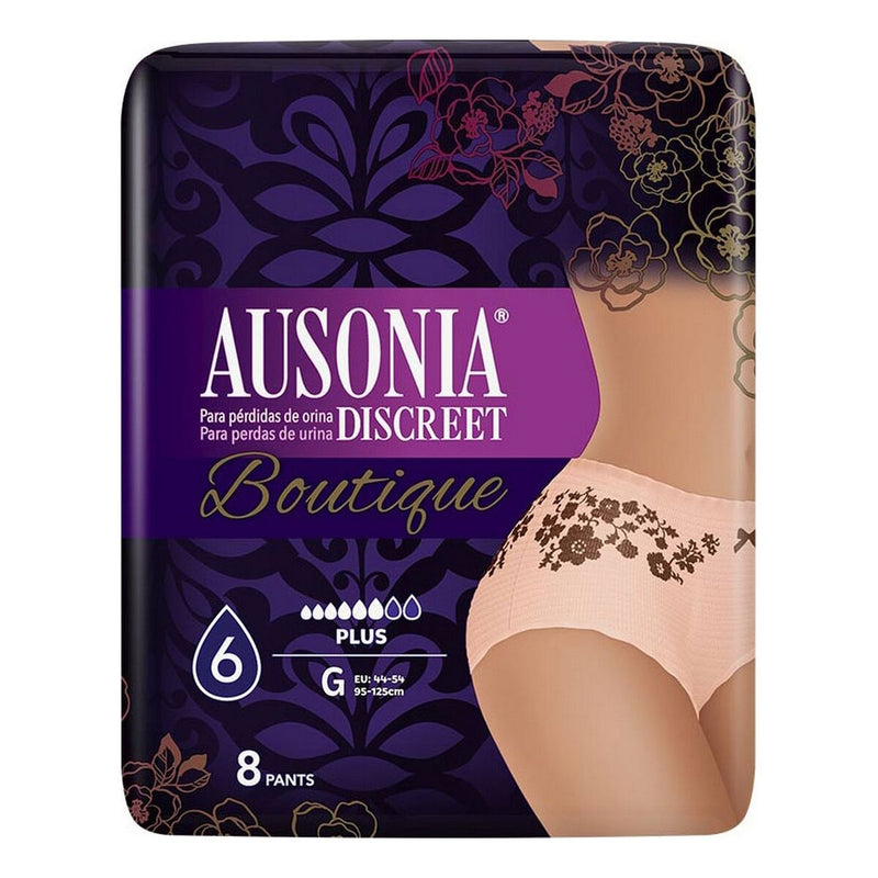 Compresses pour Incontinence Ausonia Discreet Boutique Grand (8 uds) Santé et toilette intime, Hygiène intime Ausonia   