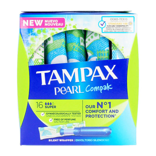 Tampons Super PEARL Tampax Tampax Pearl Compak (18 uds) 18 uds Santé et toilette intime, Hygiène intime Tampax   