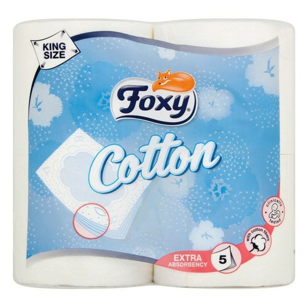 Papier Toilette Cotton Foxy COTTON 4R (4 uds) (4 Unités)