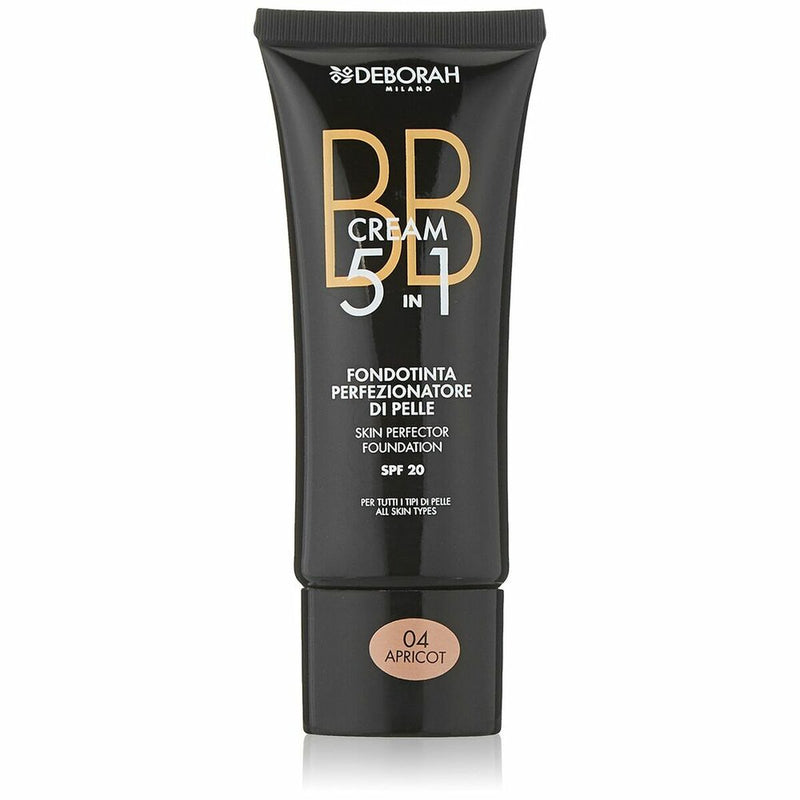 Crème Hydratante avec Couleur BB Cream Deborah 2147 5 en 1 Nº 04-Apricot Beauté, Maquillage Deborah   