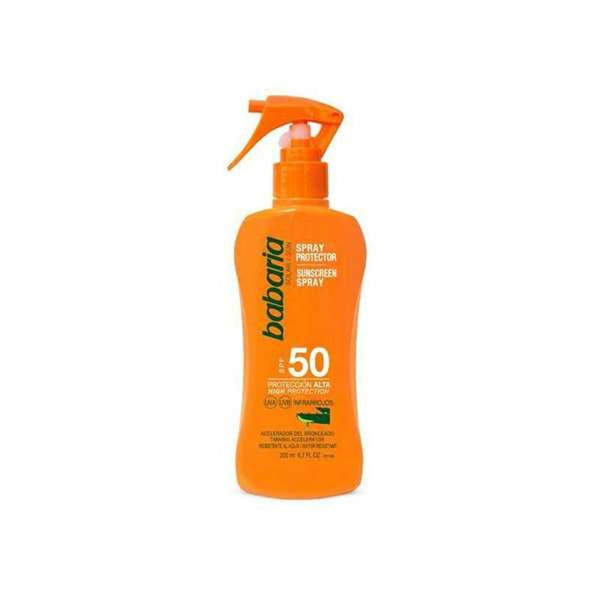 Crème Solaire pour le Corps en Spray Babaria Spf 50 200 ml Beauté, Soins de la peau Babaria   