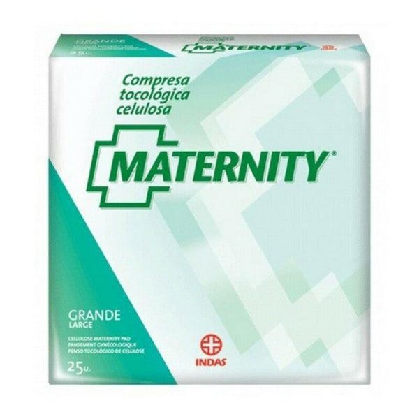 Compresses Anatomiques Maternity Indasec Maternity (25 uds) (Parapharmacie) Santé et toilette intime, Hygiène intime Indasec   