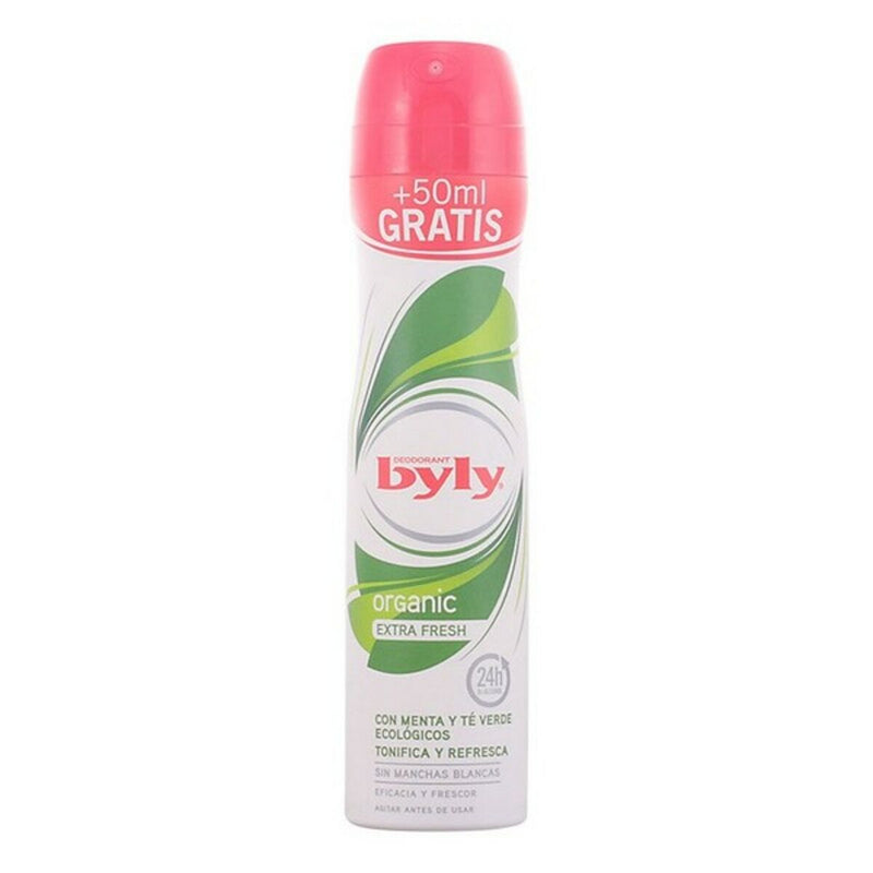 Spray déodorant Organic Extra Fresh Byly (200 ml) Beauté, Bain et hygiène personnelle Byly   