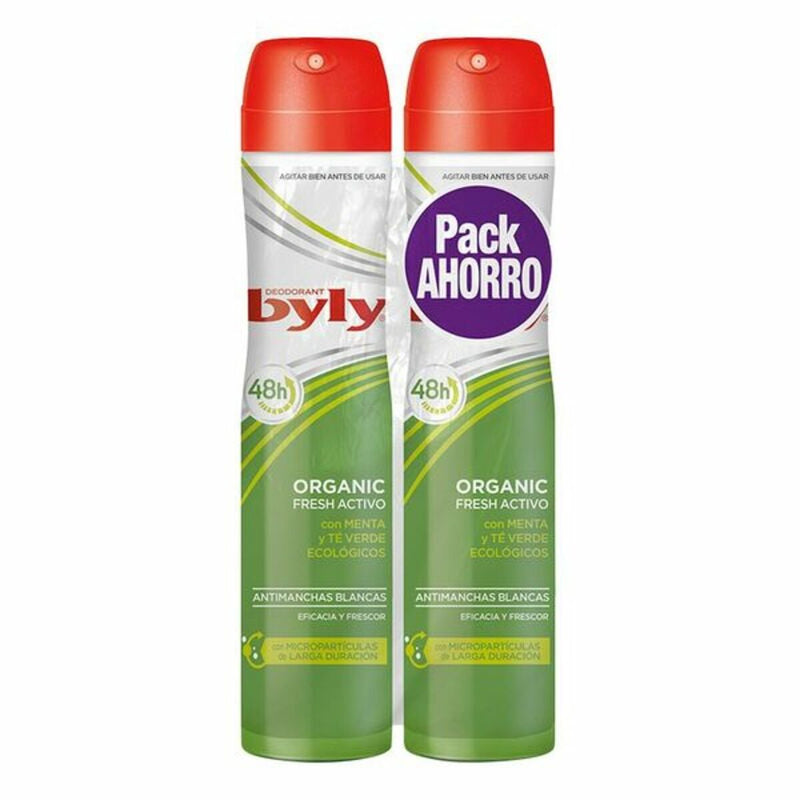 Spray déodorant Organic Extra Fresh Byly (2 uds) Beauté, Bain et hygiène personnelle Byly   