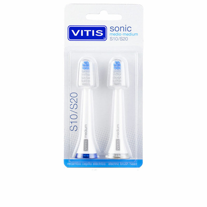 Rechange brosse à dents électrique Vitis Sonic S10/S20 2 Unités Santé et toilette intime, Soins bucco-dentaires Vitis   