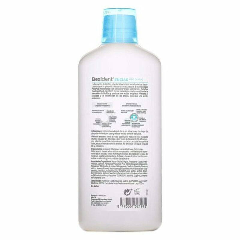 Bain de Bouche Isdin Bexident Encías 2 x 500 ml Gencives Saines Utilisation Quotidienne Santé et toilette intime, Soins bucco-dentaires Isdin   