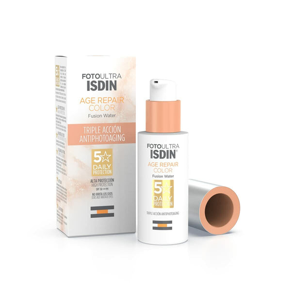 Crème Solaire Avec Couleur Isdin Fusion Water Magic Repair Spf 50 50 ml Beauté, Soins de la peau Isdin   