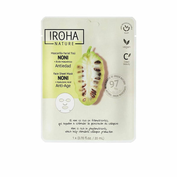 Masque hydratant anti-âge Iroha Nature Mask Acide Hyaluronique (1 Unités) (20 ml) Beauté, Soins de la peau Iroha   