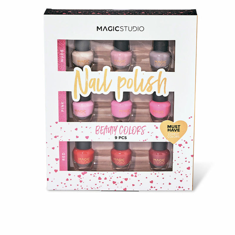 Set de Maquillage Magic Studio Beauty Colors Nail Polish vernis à ongles 9 Pièces Beauté, Maquillage Magic Studio   