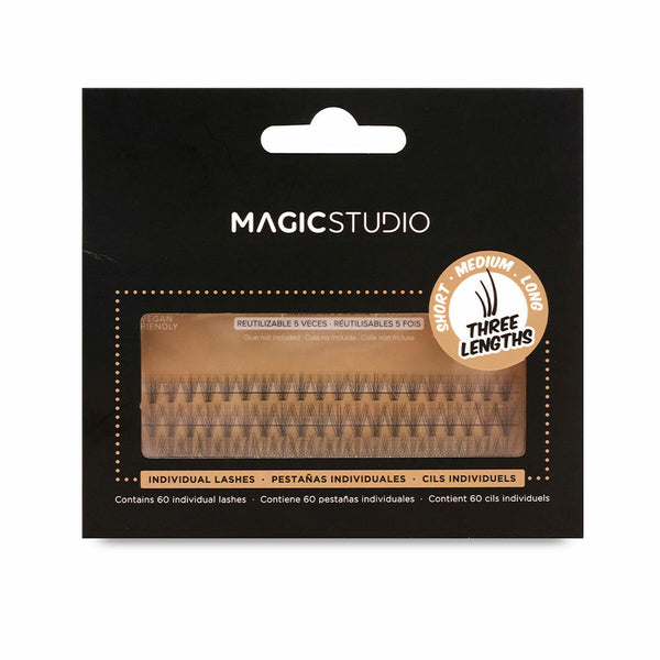 Lot de faux cils Magic Studio Mink Individuel 60 Unités (60 Unités) Beauté, Ustensiles et accessoires Magic Studio   