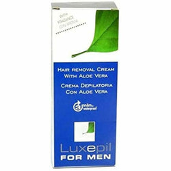 Crème Épilatoire Corporelle Luxepil For Men Aloe Vera (150 ml) Beauté, Rasage et épilation Luxepil   