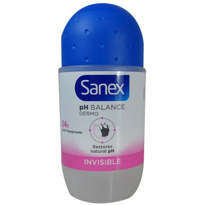 Déodorant Roll-On Sanex Dermo Invisible 50 ml Beauté, Bain et hygiène personnelle Sanex   