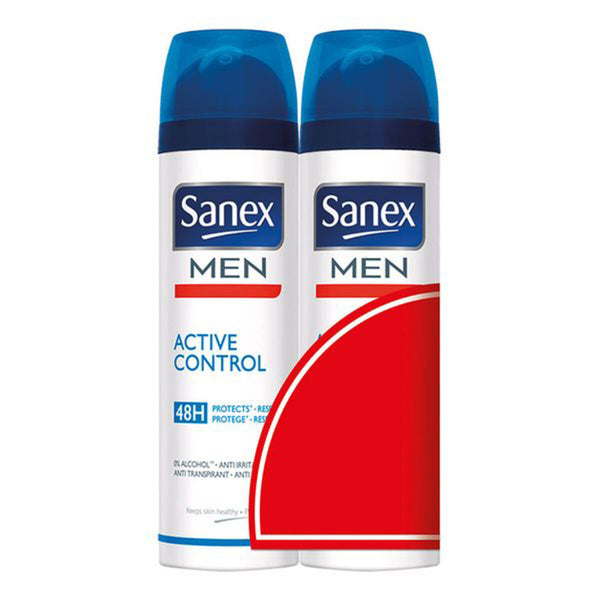 Spray déodorant Men Active Control Sanex Men Active Control H (2 pcs) 200 ml Beauté, Bain et hygiène personnelle Sanex   