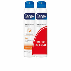 Spray déodorant Sanex Sensitive 2 Unités 200 ml Beauté, Bain et hygiène personnelle Sanex   