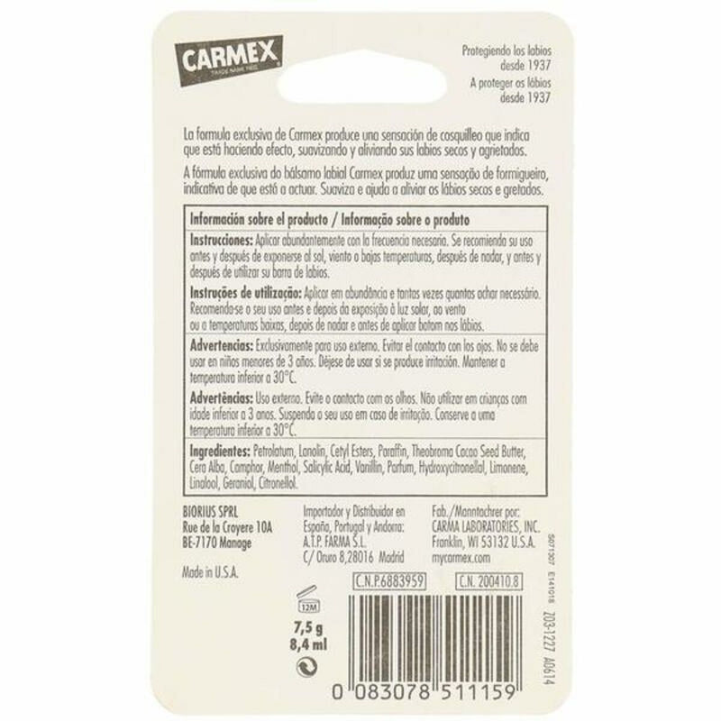 Baume à lèvres hydratant Carmex COS 002 BL (7,5 g) Beauté, Soins de la peau Carmex   