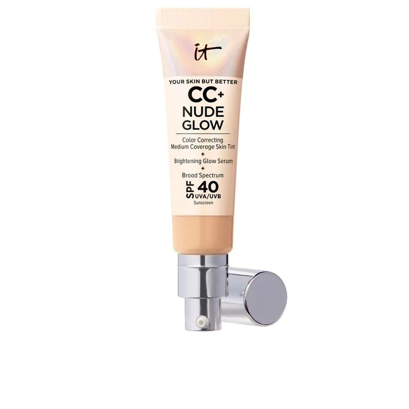 Base de Maquillage Crémeuse It Cosmetics CC+ Nude Glow Medium Spf 40 32 ml Beauté, Maquillage It Cosmetics   