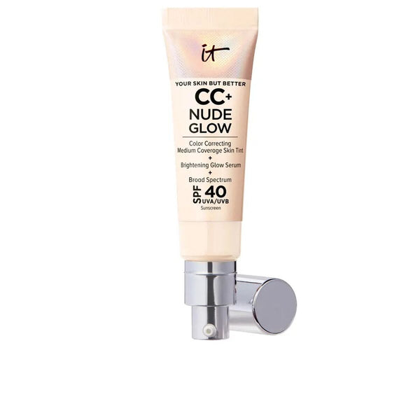 Base de Maquillage Crémeuse It Cosmetics CC+ Nude Glow Fair Ivory Spf 40 32 ml Beauté, Maquillage It Cosmetics   