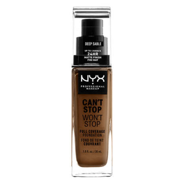 Base de Maquillage Crémeuse NYX Can't Stop Won't Stop Deep Sable (30 ml) Beauté, Maquillage NYX   