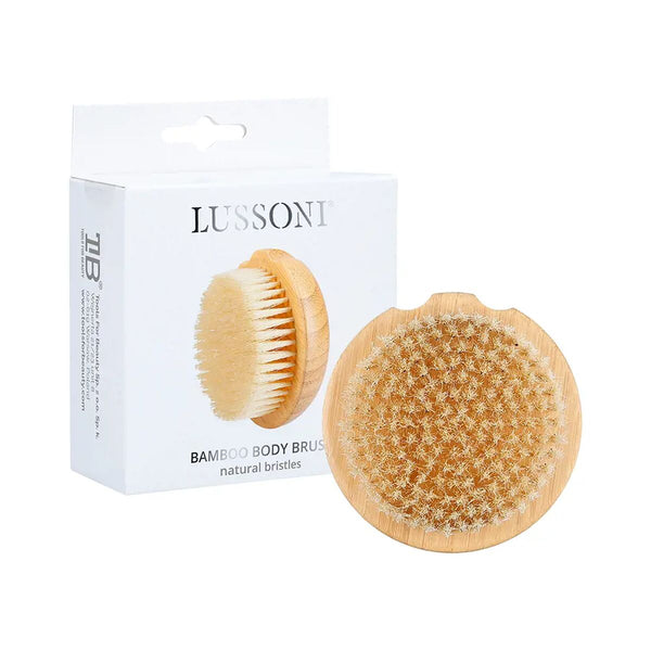 Brosse nettoyante et exfoliante Lussoni Bamboo Rond Beauté, Bain et hygiène personnelle Lussoni   