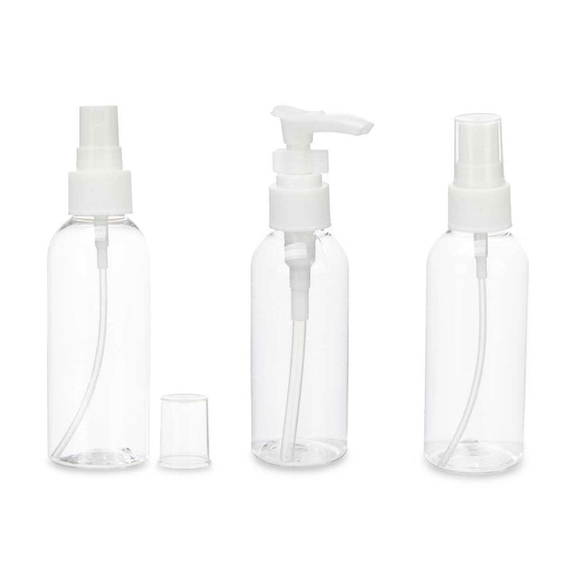 Ensemble de Voyage Transparent Blanc Plastique (36 Unités) Beauté, Ustensiles et accessoires Berilo   