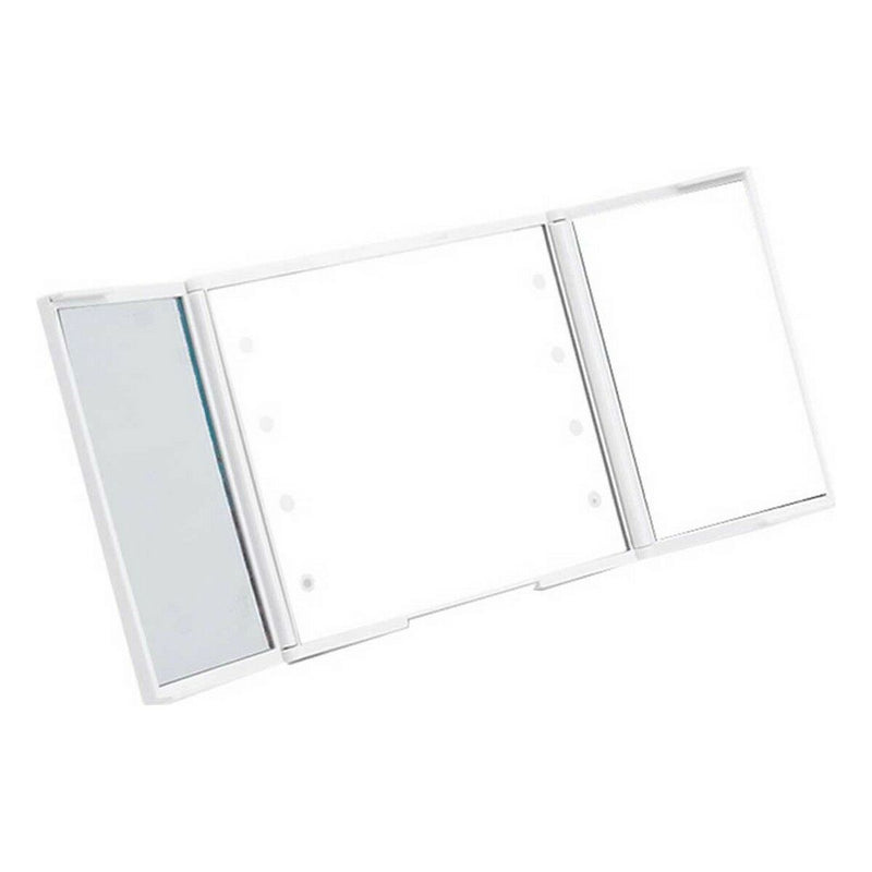 Miroir de Poche Lumière LED Blanc ABS 1,5 x 9,5 x 11,5 cm (12 Unités) Beauté, Ustensiles et accessoires Berilo   