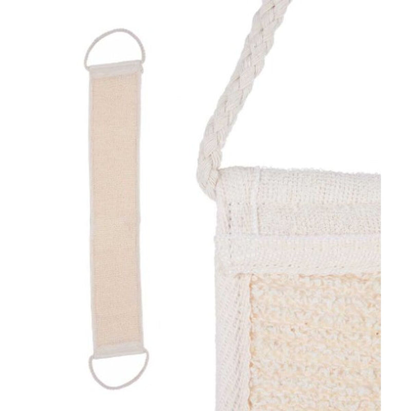 Éponge Corporelle Avec des poignées Blanc Beige 20 x 2,5 x 9,5 cm (24 Unités) Beauté, Bain et hygiène personnelle Berilo   