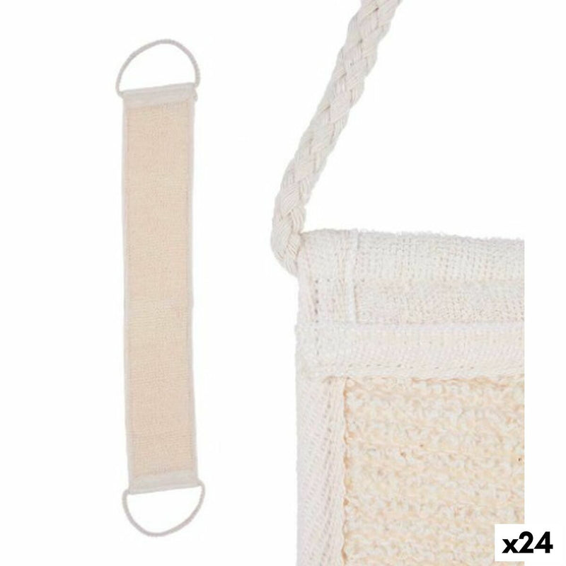 Éponge Corporelle Avec des poignées Blanc Beige 20 x 2,5 x 9,5 cm (24 Unités) Beauté, Bain et hygiène personnelle Berilo   