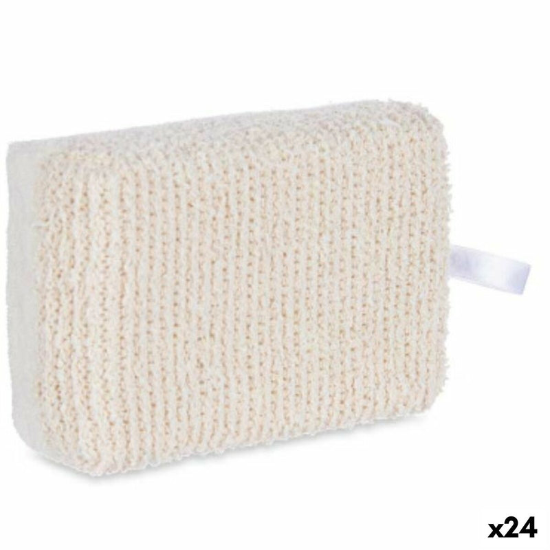 Éponge Corporelle Blanc Beige 14 x 5 x 9 cm (24 Unités) Beauté, Bain et hygiène personnelle Berilo   