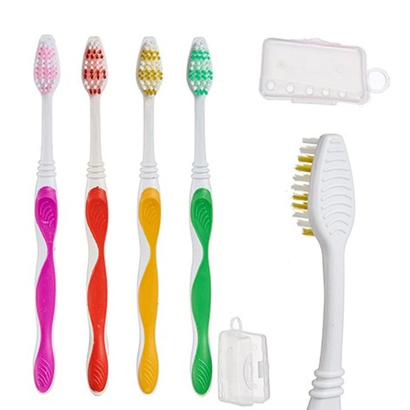 Brosse à Dents Jaune Bleu Rouge Vert (12 Unités) Santé et toilette intime, Soins bucco-dentaires Berilo   