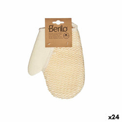 Gant de toilette Blanc Beige (24 Unités) Beauté, Bain et hygiène personnelle Berilo   