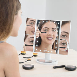 Miroir Grossissant avec LED 4-in-1 Ledflect InnovaGoods Beauté, Ustensiles et accessoires InnovaGoods   