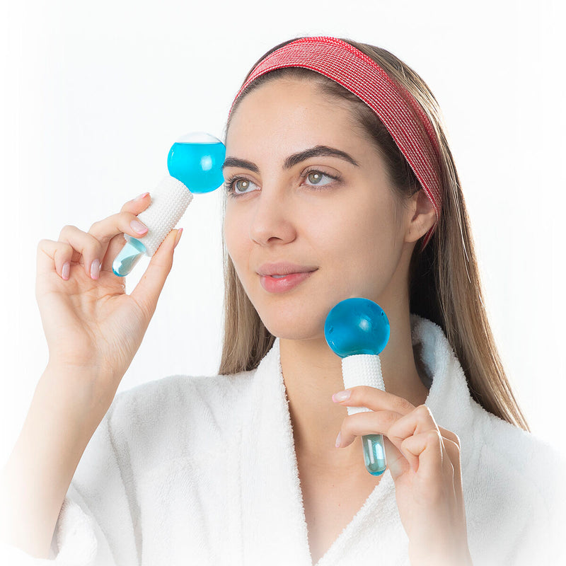 Globes en Verre pour le Visage à Effet Froid Friballs InnovaGoods 2 Unités Beauté, Soins de la peau InnovaGoods   